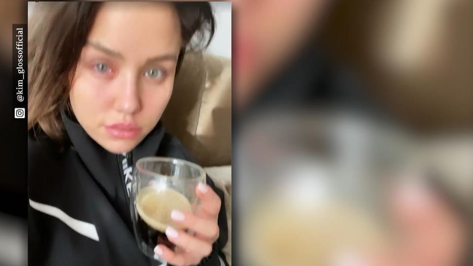 Kim Gloss ist gequält