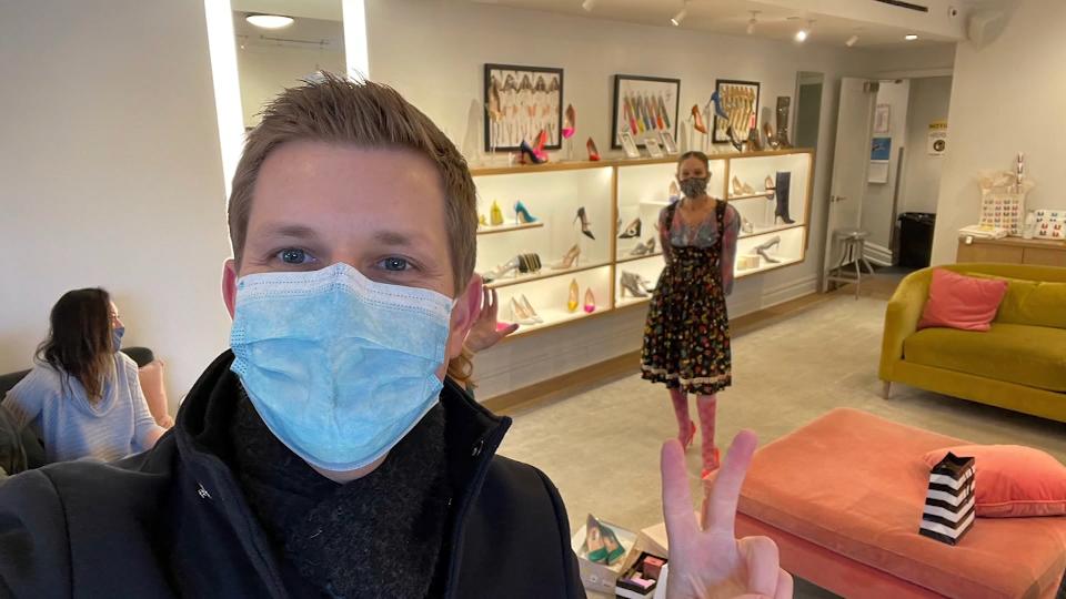 Unser Reporter traf Sarah Jessica Parker in ihrem Schuhladen