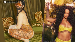 Conchita Wurst modelt super sexy für Rihanna