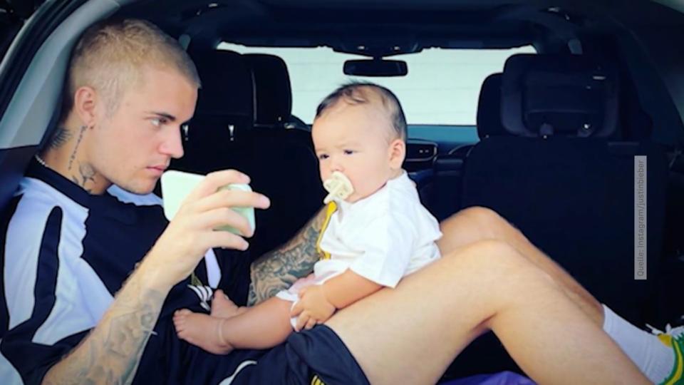 Justin Bieber: Kuschelsession mit seinem Neffen