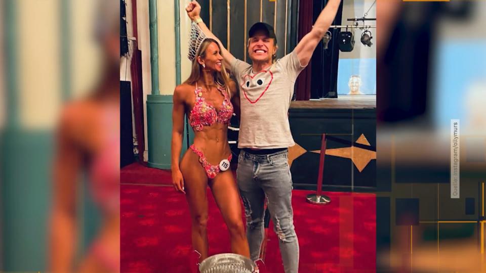 Seine Freundin Amelia Tank gewinnt Bodybuilding-Wettbewerb