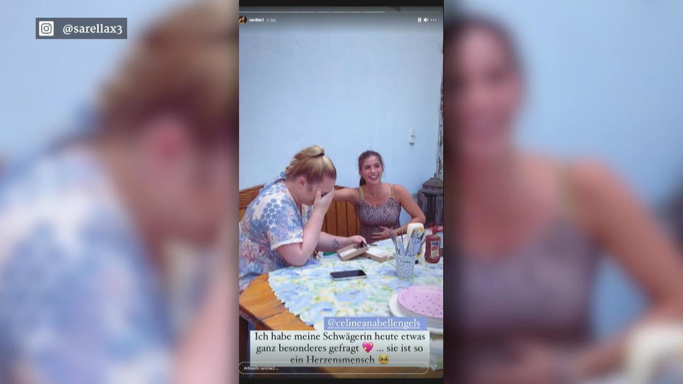 Sarah Engels bringt ihre Schwägerin zum Weinen
