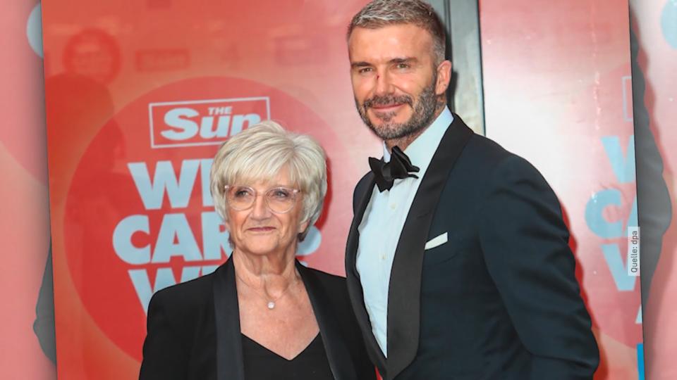 Davids Mama mit Beckham im Rampenlicht