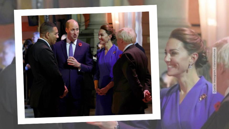 Herzogin Kate: Wow-Auftritt im royalblauen Kleid