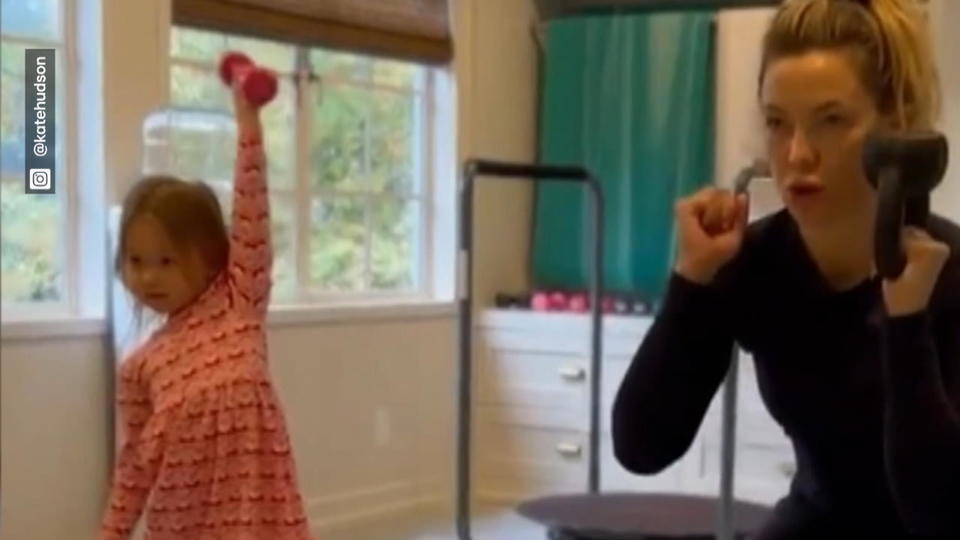 Kate Hudson bei Workout mit ihrer Tochter