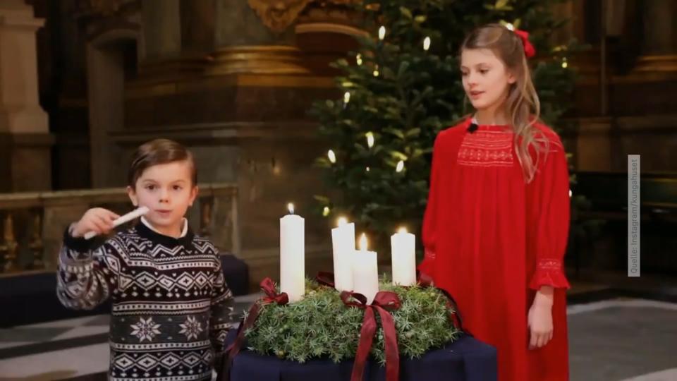 Süßer Weihnachtsgruß von Estelle und Oscar