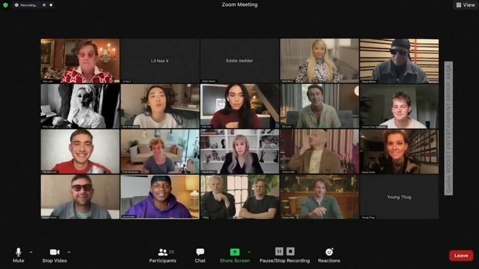 Zoom-Call mit seinen VIP-Freunden