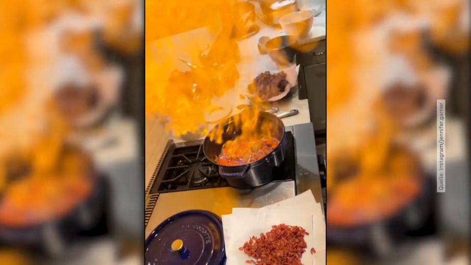 Jennifer Garner setzt beinah ihre Küche in Brand