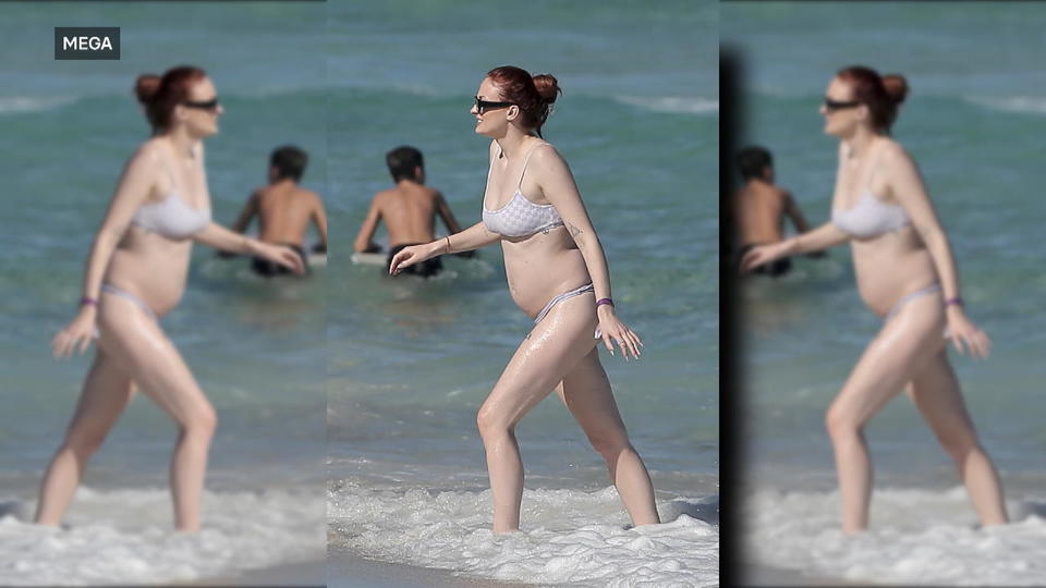 Sophie Turner zeigt verdächtige Wölbung