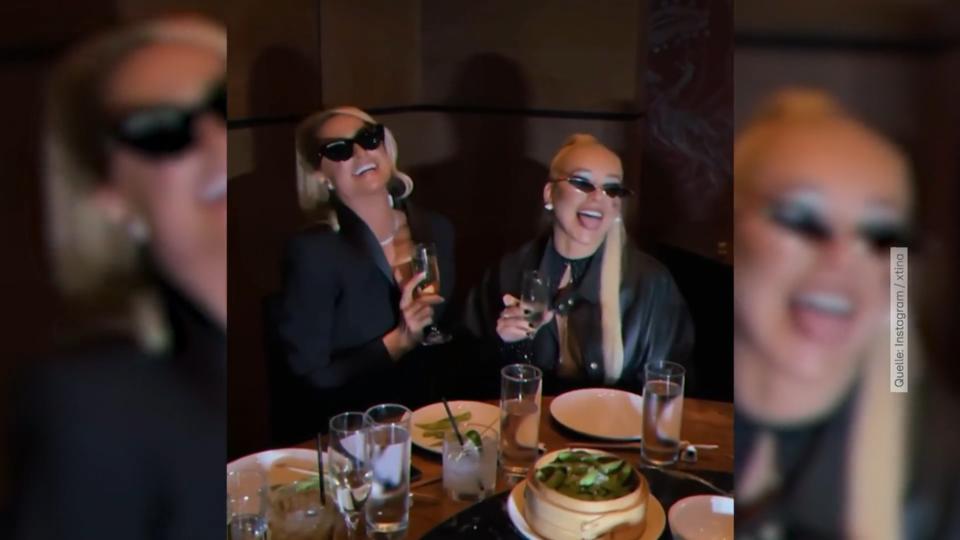 Paris Hilton und Christina Aguilera feiern Party-Revival