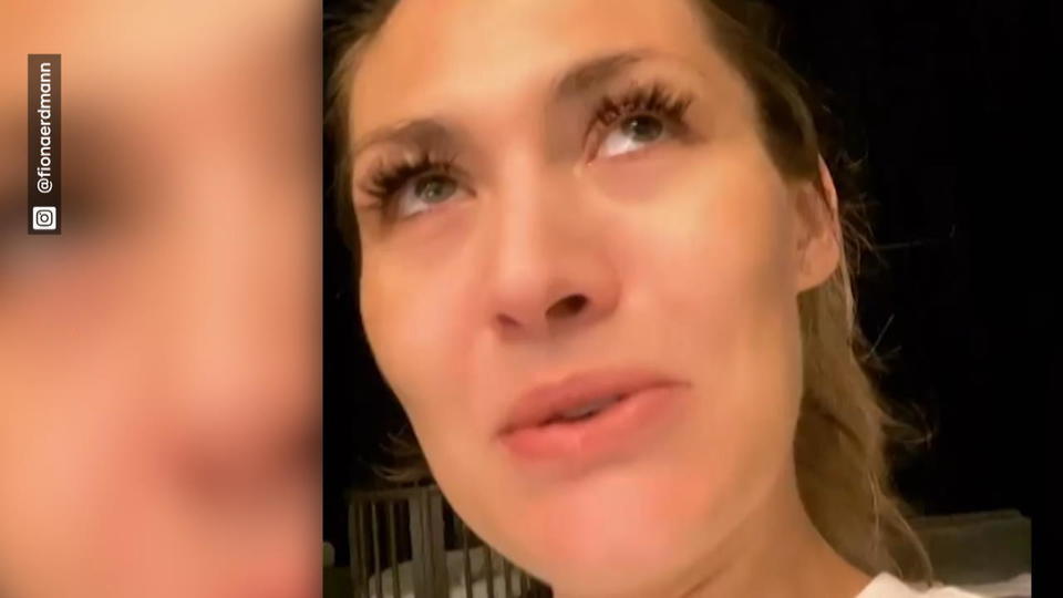 Fiona Erdmann weint über ihr Leben in Dubai