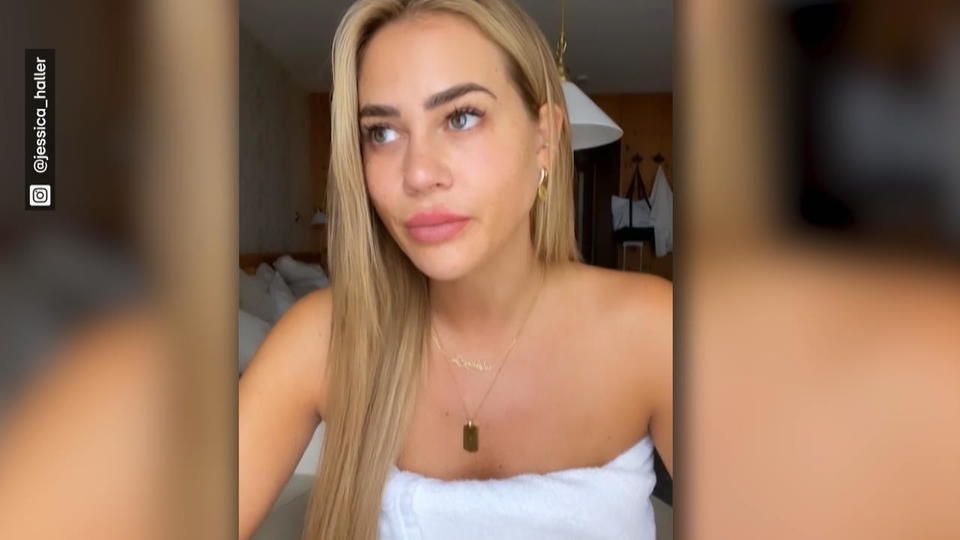 Jessica Haller hat schreckliche Schmerzen