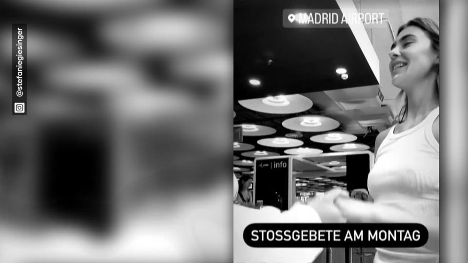 Stefanie Giesinger gestrandet in Madrid