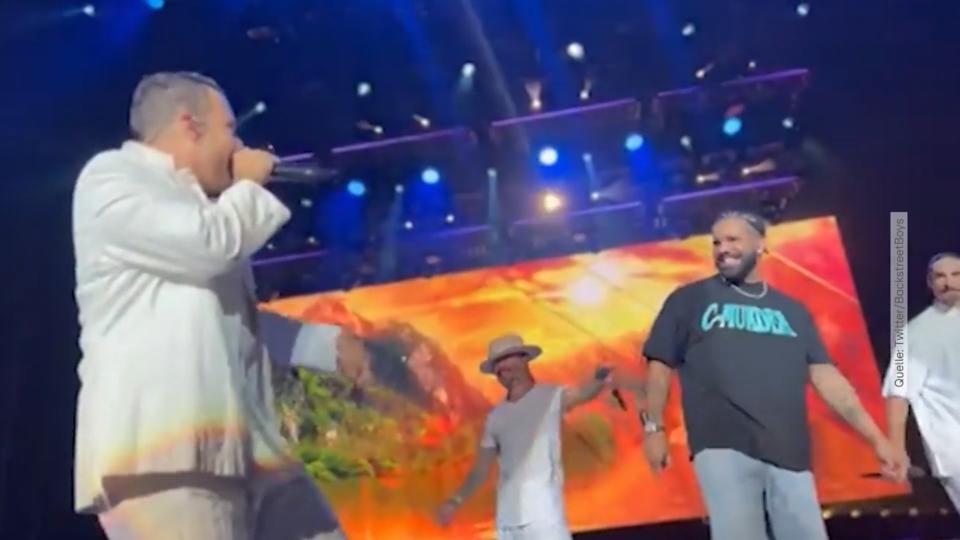 Drake als Überraschungsact bei Backstreet Boys-Konzert