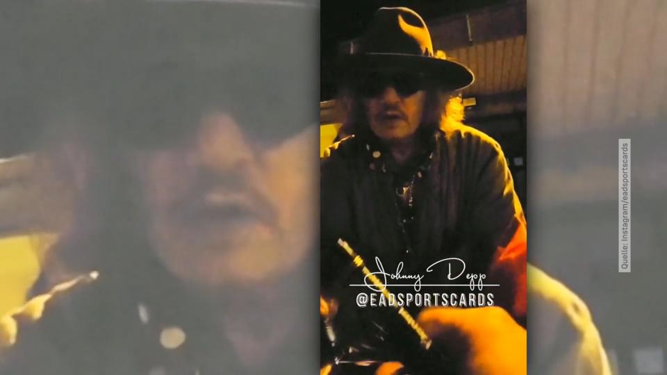 Johnny Depp zu Besuch in Deutschland