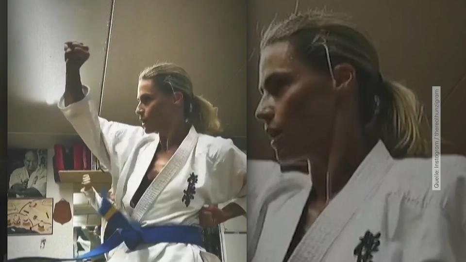Michelle Hunziker: Karate-Training mit dem Ex
