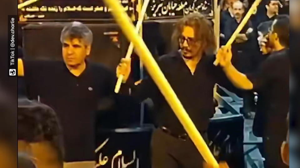 Johnny Depps Doppelgänger im Iran entdeckt
