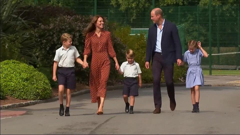 William und Kate bringen Kinder zur Schule