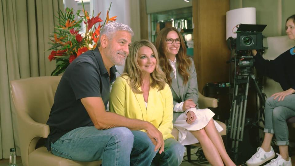 Frauke Ludowig trifft George Clooney & Julia Roberts