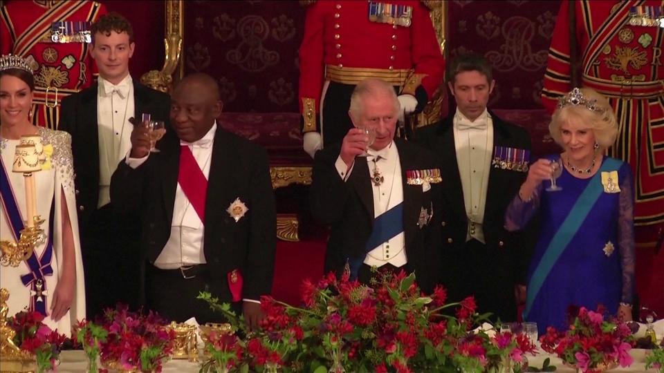 King Charles empfängt südafrikanischen Präsidenten