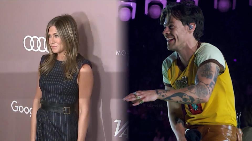 Bändeln Jennifer Aniston und Harry Styles etwa an?