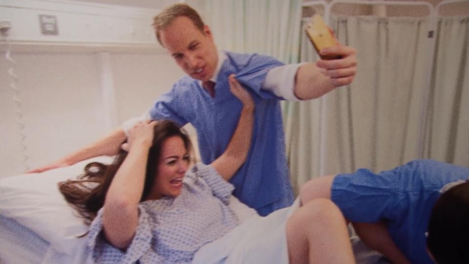 Fotografiert hier Prinz William seine Kate bei der Geburt?