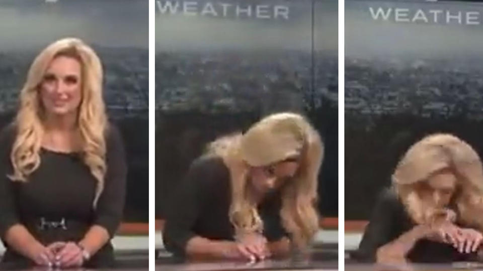 Schock im Live-TV! Wettermoderatorin fällt in Ohnmacht
