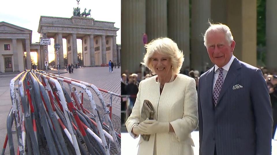 Gespanntes Warten auf König Charles in Berlin